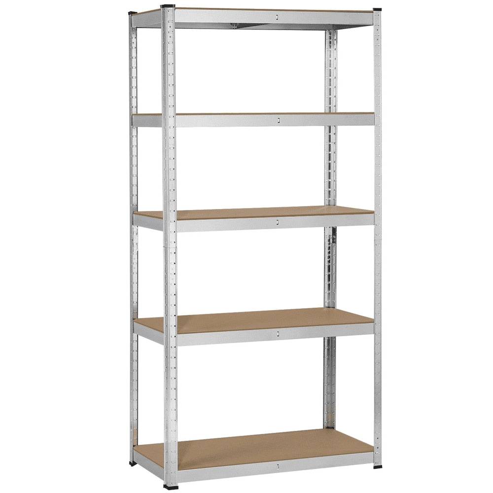 Smile Mart 5-Shelf Boltless & Adjustable Steel Storage Shelf Unit, Blue, Holds Up To 386 Lb Per Shelf L 35.5 X W 16 X H 71’’