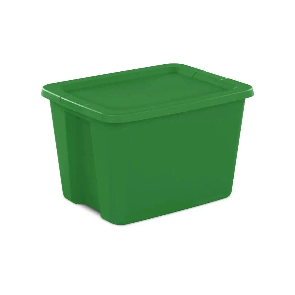 Sterilite 18 Gallon Tote Box Plastic, Elf Green, Set of 8 - Growtochoice LLC
