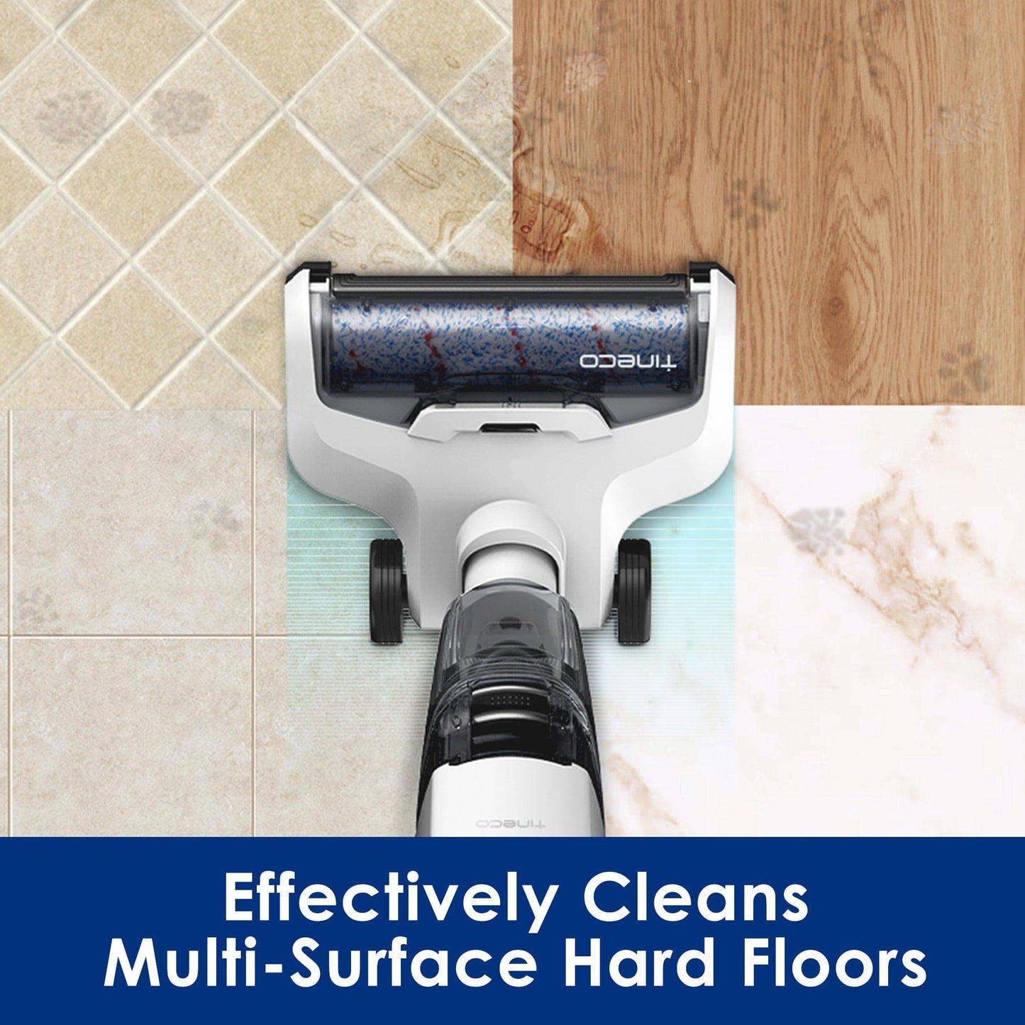 Tineco iFloor Complete Cordless Wireless Wet Dry Vacuum Cleaner Multi-Surface Smart Handheld Floor Washer Mop - Growtochoice LLC