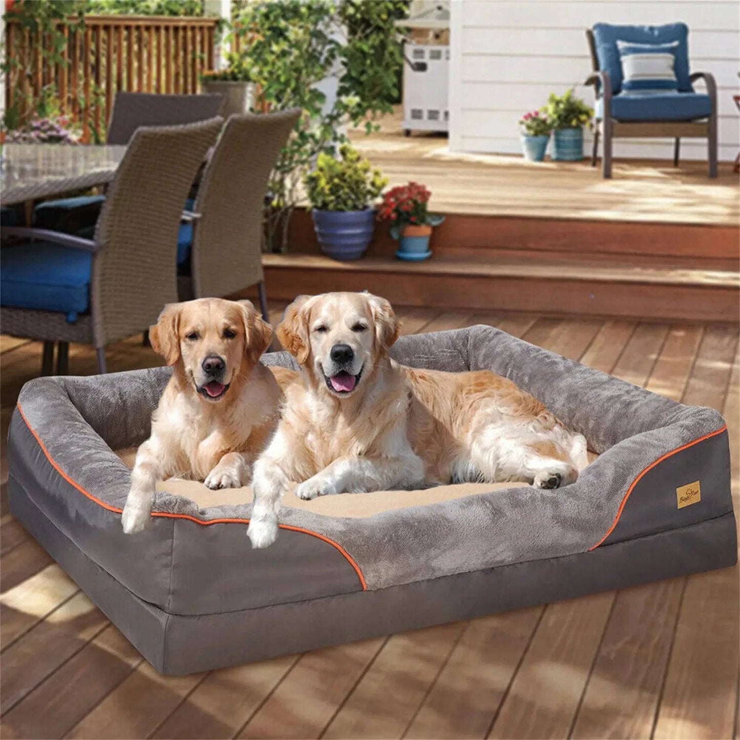 "Waterproof Orthopedic Dog Bed Foam Lounge Sofa" - Growtochoice LLC