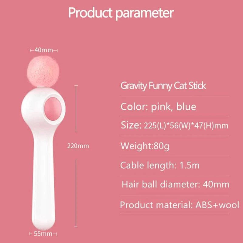 Cat Retractable Stick Feather Toy - Growtochoice LLC