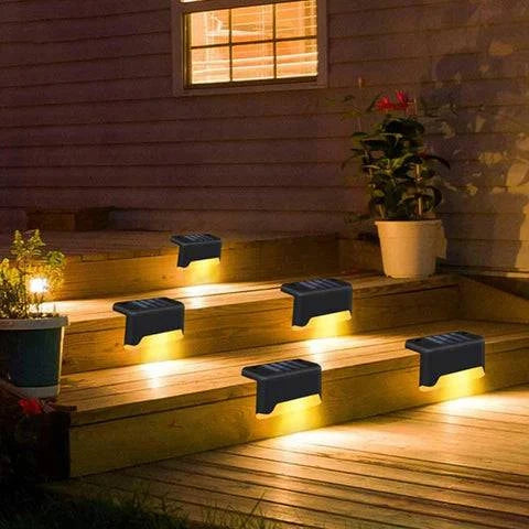 Solar Powered LED Step Lights - Growtochoice LLC