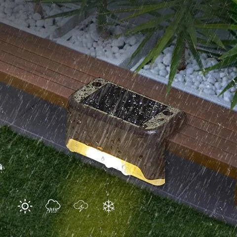 Solar Powered LED Step Lights - Growtochoice LLC