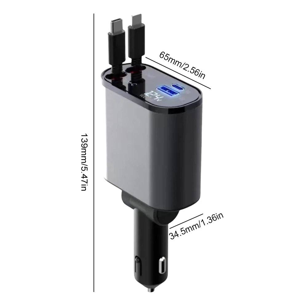 Retractable Car Charger - Growtochoice LLC