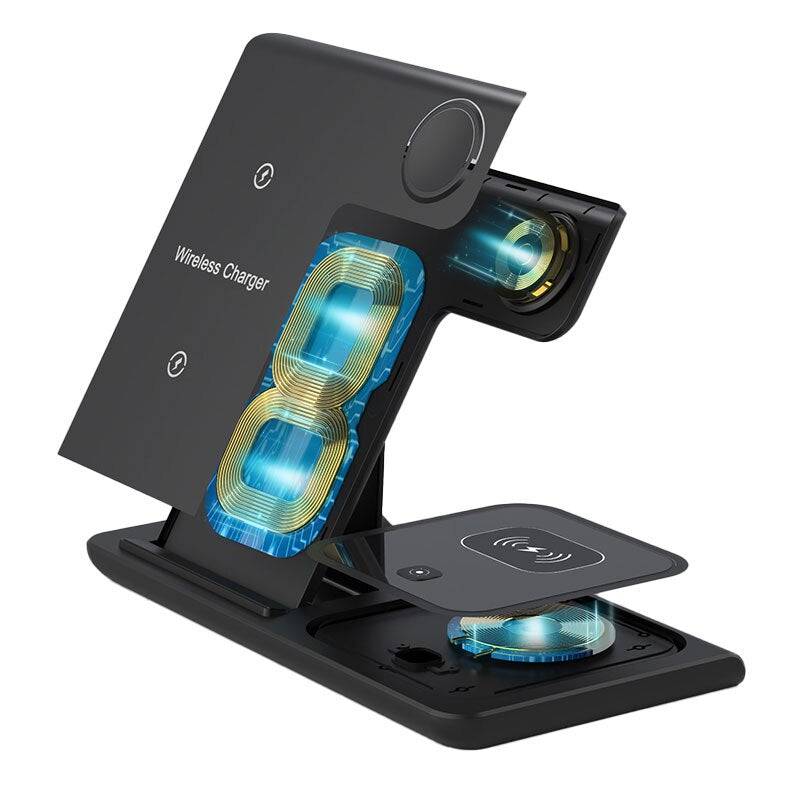 3 In 1 Wireless Charger Foldable Charging Station - Growtochoice LLC