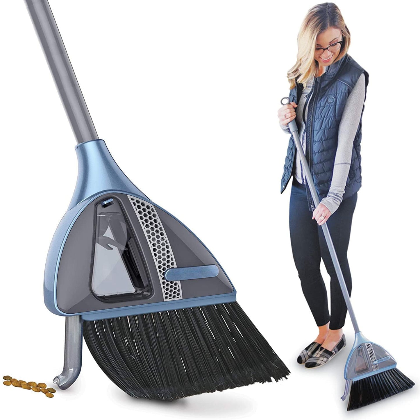 2-in-1 Cordless Sweeper with Built-in Vacuum Broom - Growtochoice LLC