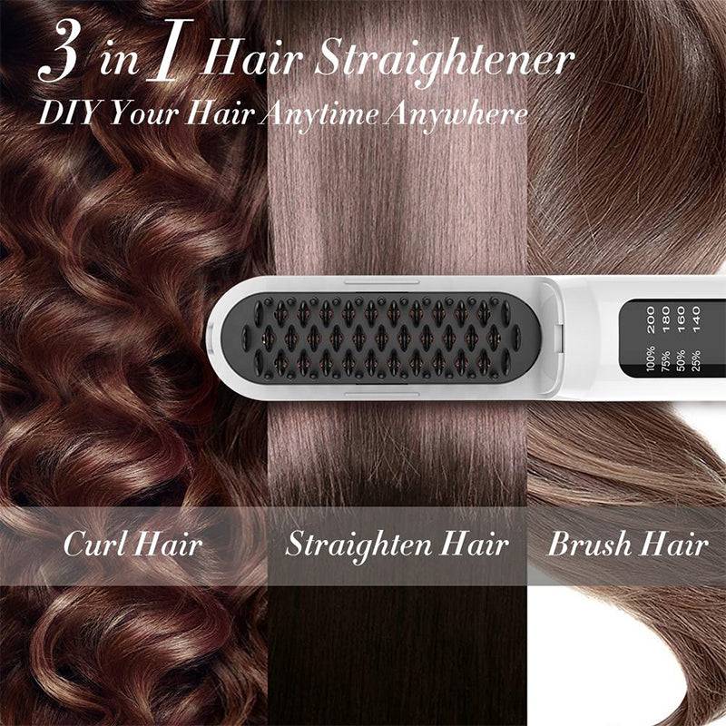 Wireless Professional Hair Straightener & Comb - Growtochoice LLC