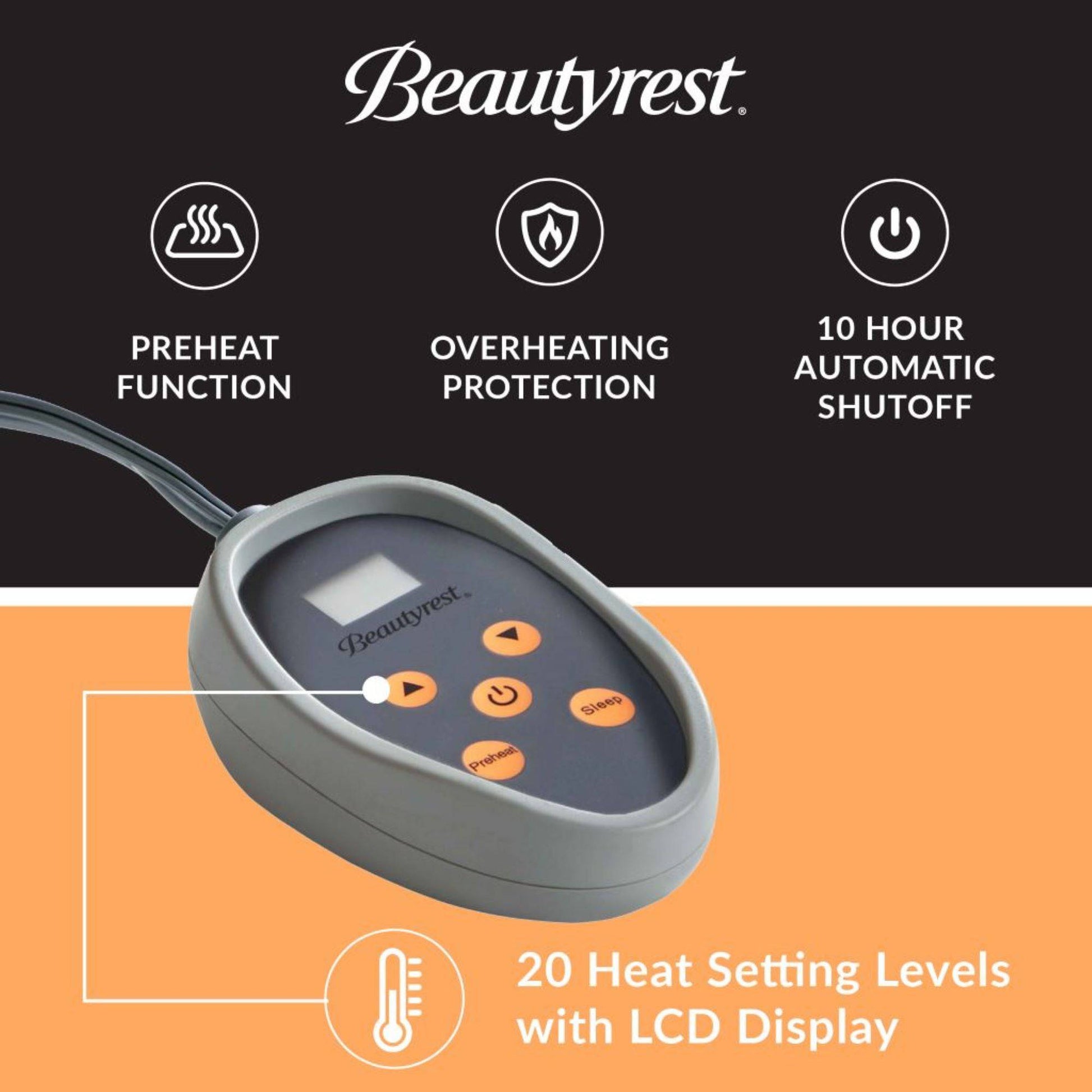 Beautyrest Electric Micro Fleece Heated Blanket - Growtochoice LLC