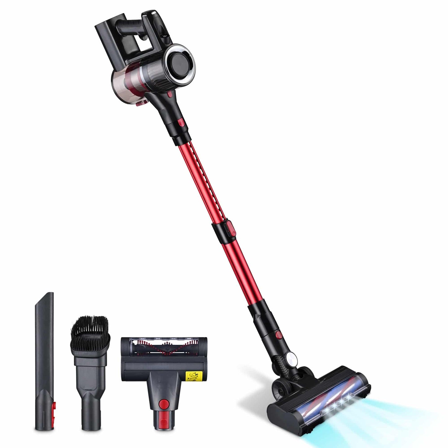 Whall Cordless Stick Vacuum Cleaner - Powerful 25kPa Suction, 4-in-1 Foldable Design, 200W Brushless Motor, 40 Minutes Runtime, Lightweight Handheld Vacuum for Home, Hard Floor, Carpet, and Pet Hair. - Growtochoice LLC