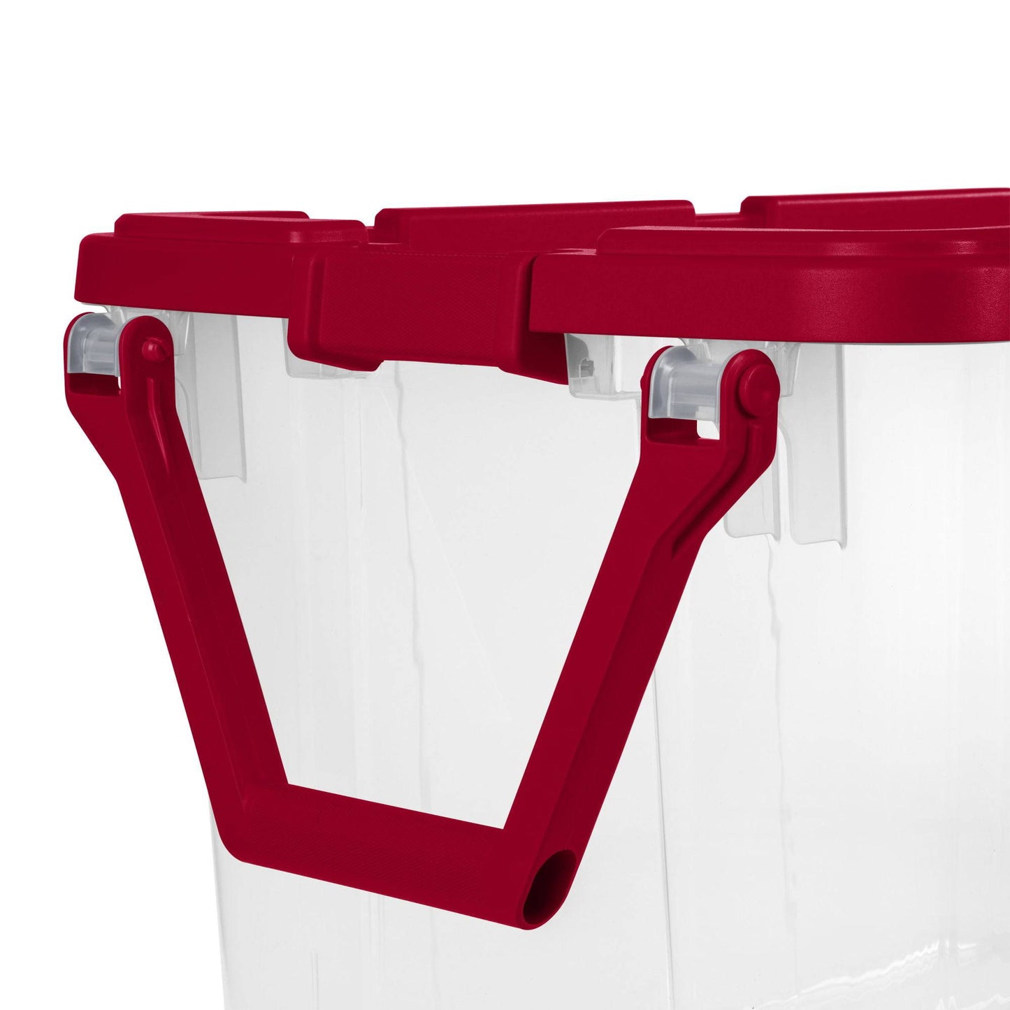 160 Qt. Wheeled Storage Box Plastic, Infra Red, Set of 2 - Growtochoice LLC