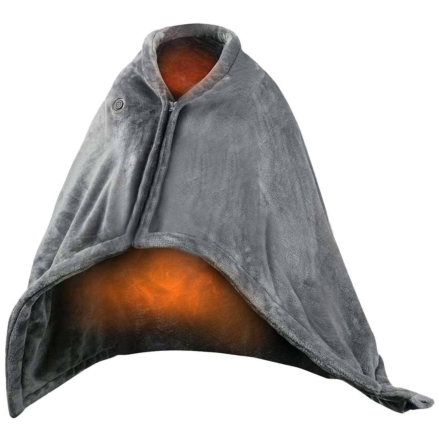 Keep warm in winter .59 Plus 31in USB Heated Blanket Electric Heated Blanket Heated Poncho Shawl Wrap Throw with Zipper Washable for Home Office - Growtochoice LLC
