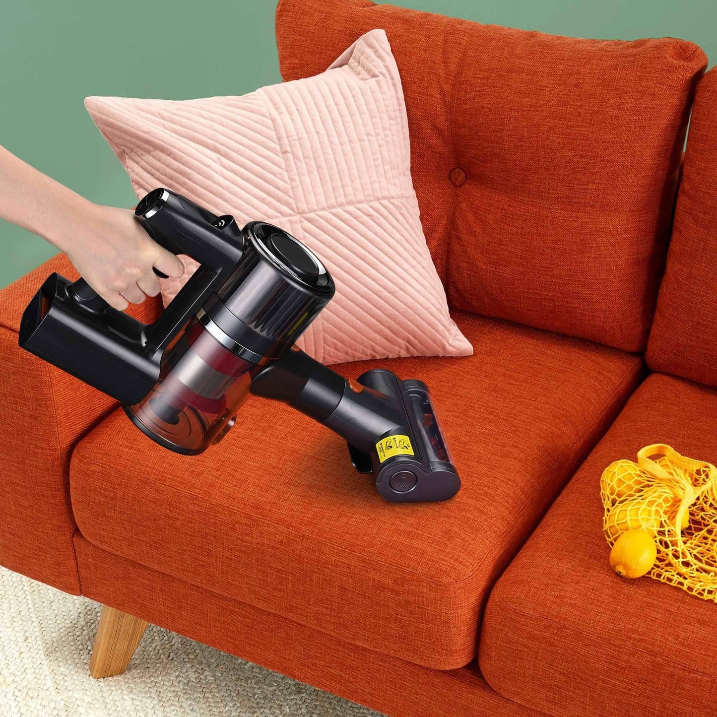 Whall Cordless Stick Vacuum Cleaner - Powerful 25kPa Suction, 4-in-1 Foldable Design, 200W Brushless Motor, 40 Minutes Runtime, Lightweight Handheld Vacuum for Home, Hard Floor, Carpet, and Pet Hair. - Growtochoice LLC