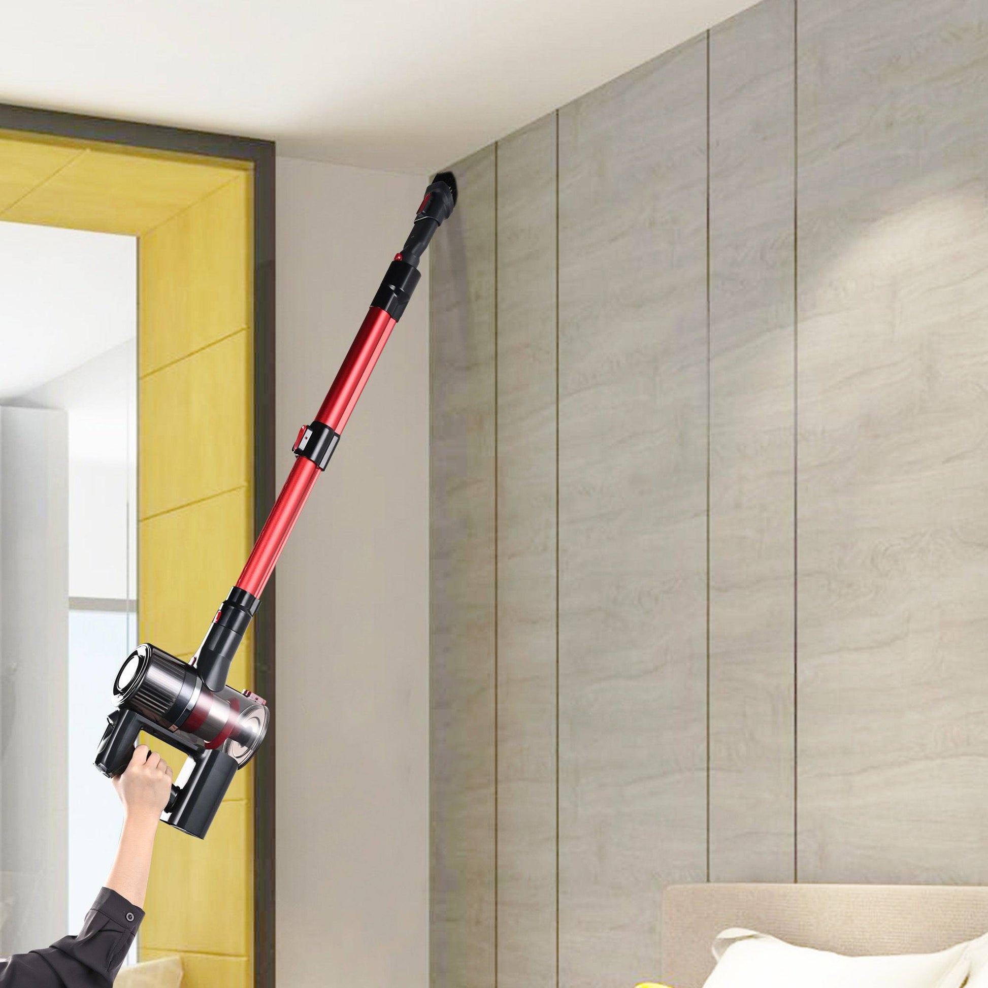 Whall Cordless Stick Vacuum Cleaner - Powerful 25kPa Suction, 4-in-1 Foldable Design, 200W Brushless Motor, 40 Minutes Runtime, Lightweight Handheld Vacuum for Home, Hard Floor, Carpet, and Pet Hair. - Growtochoice LLC