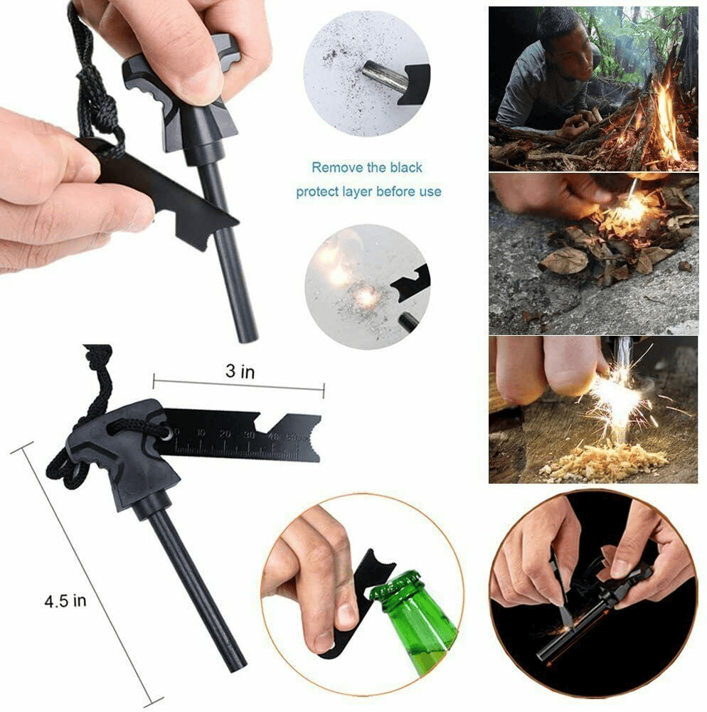 14-in-1 Outdoor Emergency Survival Kit - Camping, Hiking, Tactical Gear Case Set Box - Growtochoice LLC