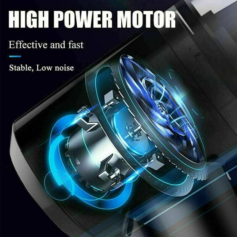 Handheld High Power Cordless Car Vacuum Cleaner - Portable and Rechargeable, Perfect for Easy Cleaning of Car Interior, Desktop, Sofa, Keyboard, Drawer, Crevices, and Small Spaces. - Growtochoice LLC