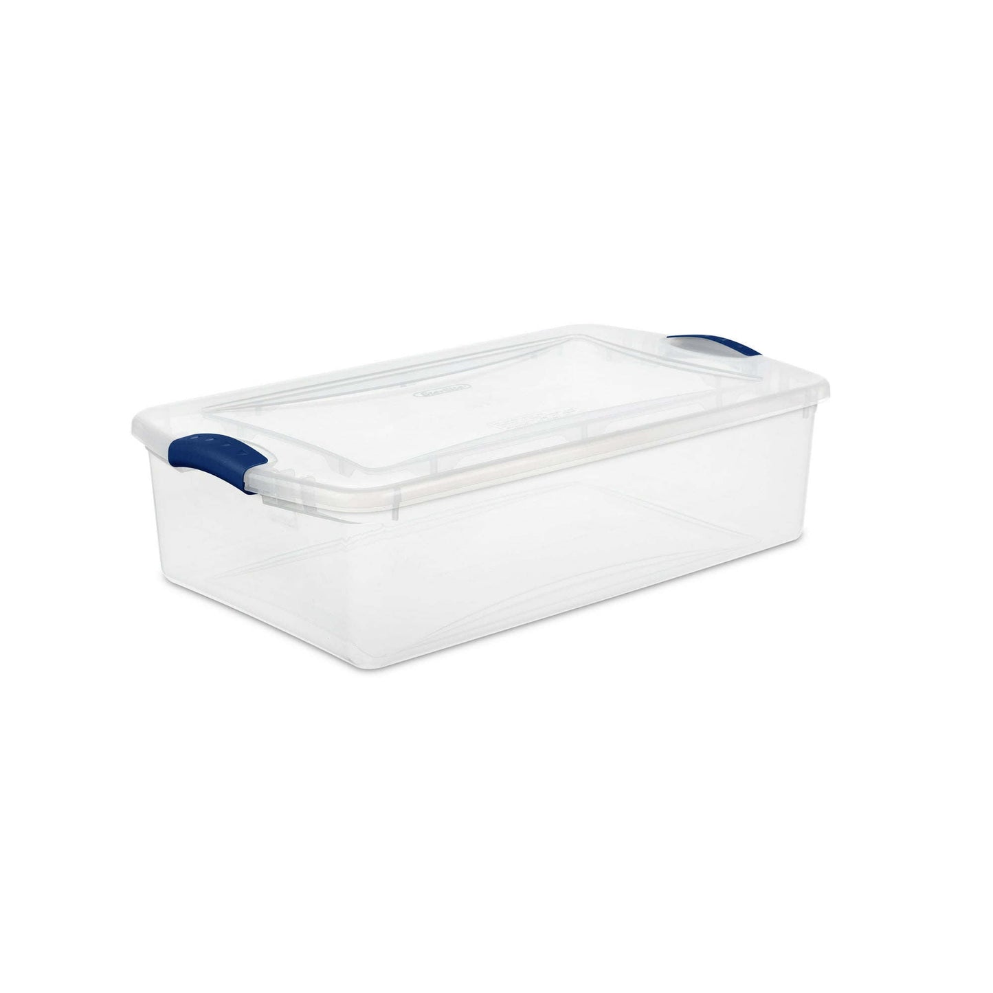 32 Qt. Latch Box Plastic, Stadium Blue, Set of 6 - Growtochoice LLC