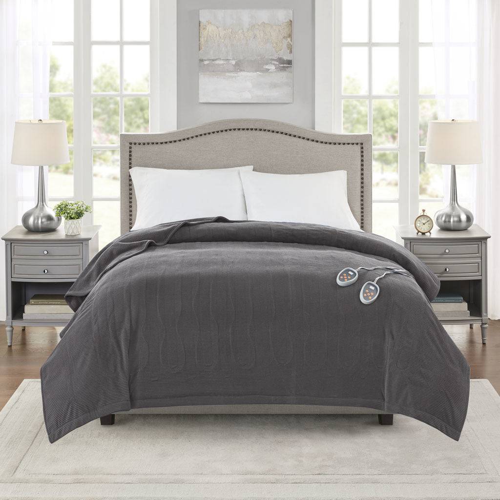 Beautyrest Electric Micro Fleece Heated Blanket - Growtochoice LLC