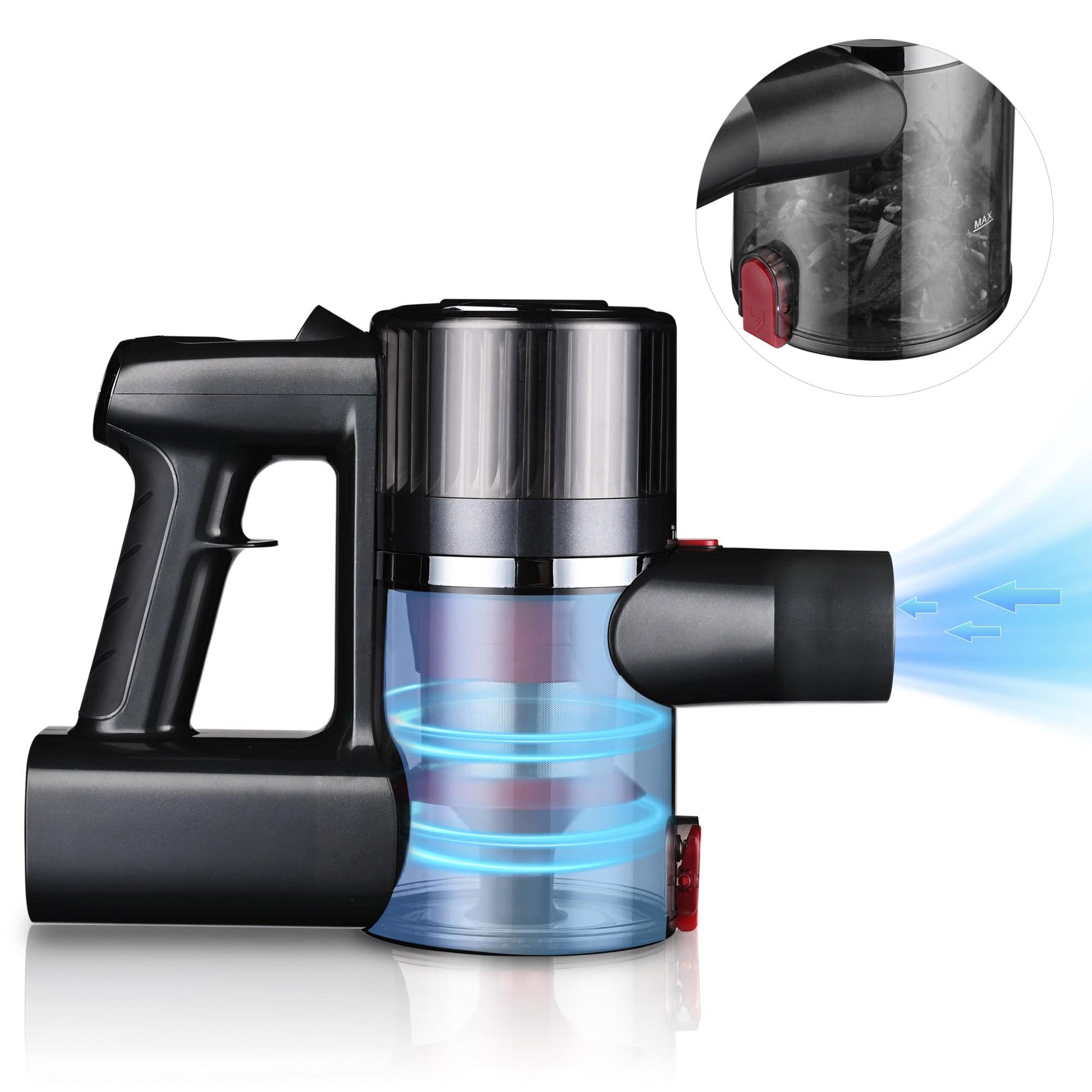 Whall Cordless Stick Vacuum Cleaner - Powerful 25kPa Suction, 4-in-1 Foldable Design, 200W Brushless Motor, 40 Minutes Runtime, Lightweight Handheld Vacuum for Home, Hard Floor, Carpet, and Pet Hair. - Growtochoice LLC