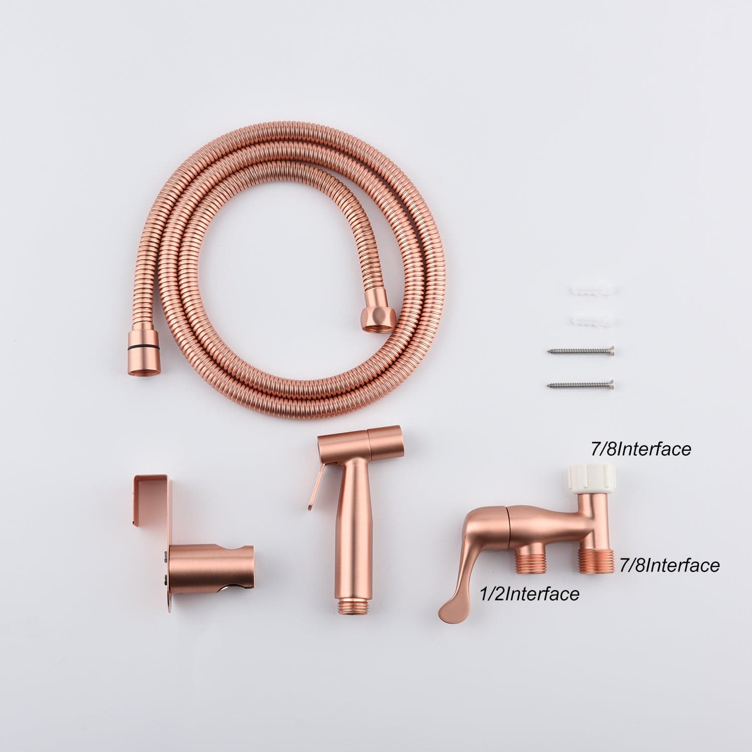 Stainless Steel Bidet Sprayer for Toilet - Handheld Cloth Diaper Sprayer - Bathroom Sprayer Kit with Hose - Easy Install - Great Water Pressure - Ideal for Bathing Pets, Feminine Hygiene - Growtochoice LLC