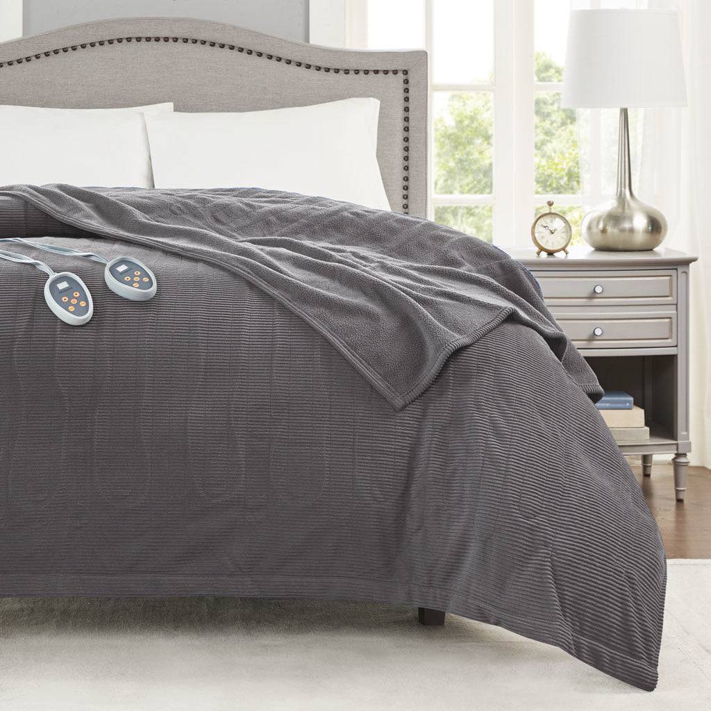 Beautyrest Electric Micro Fleece Heated Blanket - Growtochoice LLC