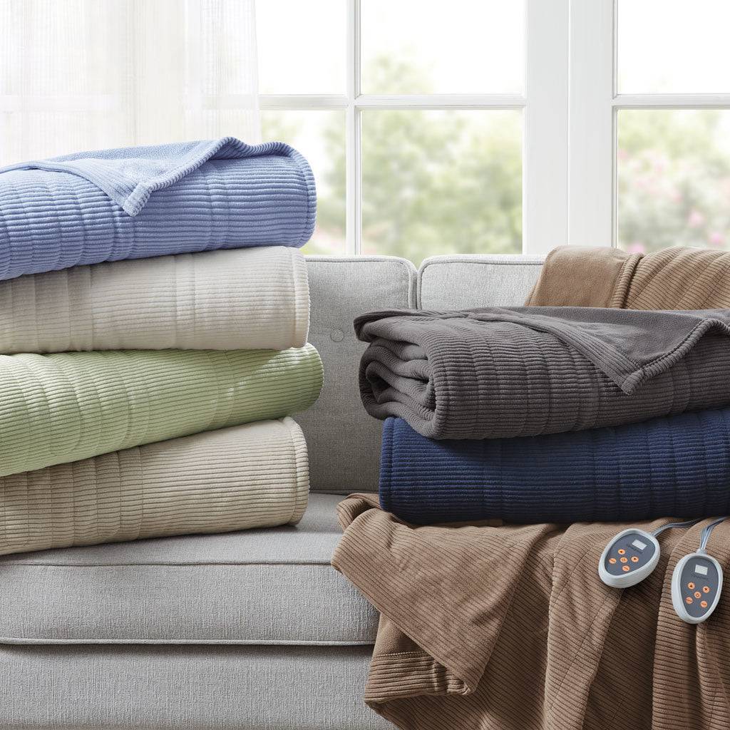 Beautyrest Electric Micro Fleece Heated Blanket - Growtochoice LLC