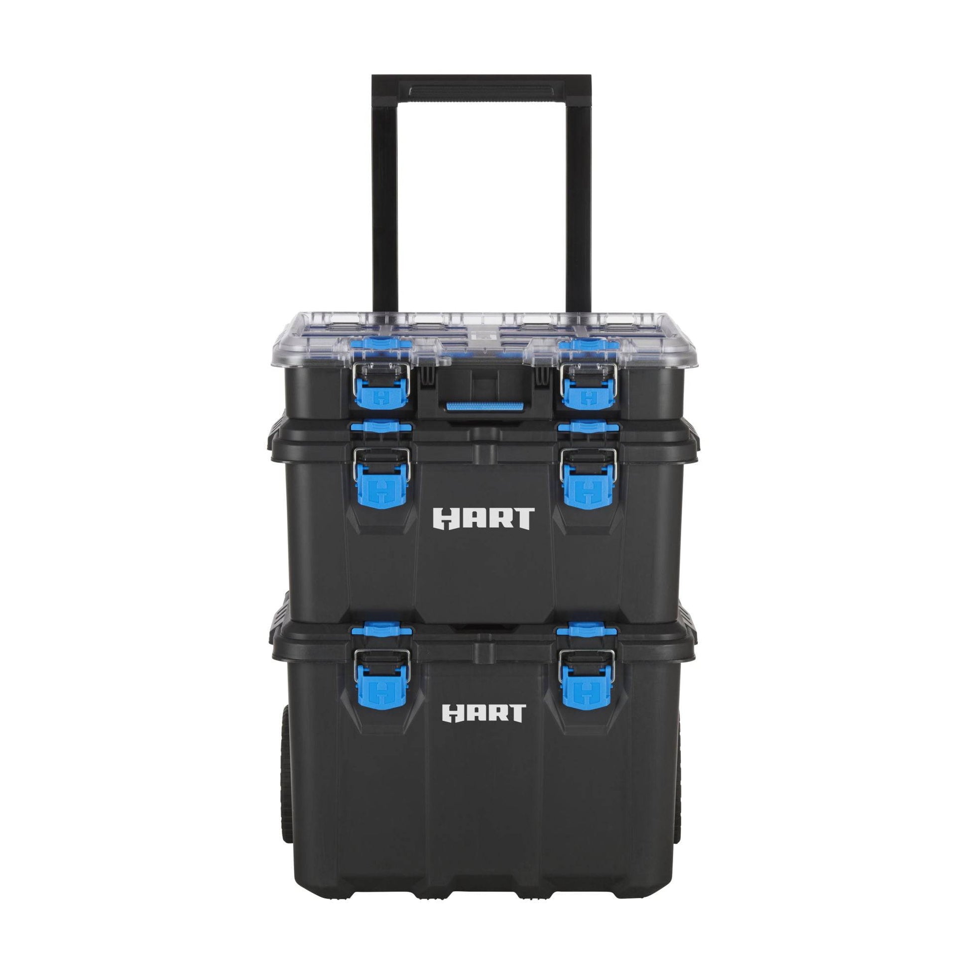 Stack System, Mobile Toolbox for Storage and Organization, 3 Piece Resin Plastic Modular Toolbox System - Growtochoice LLC
