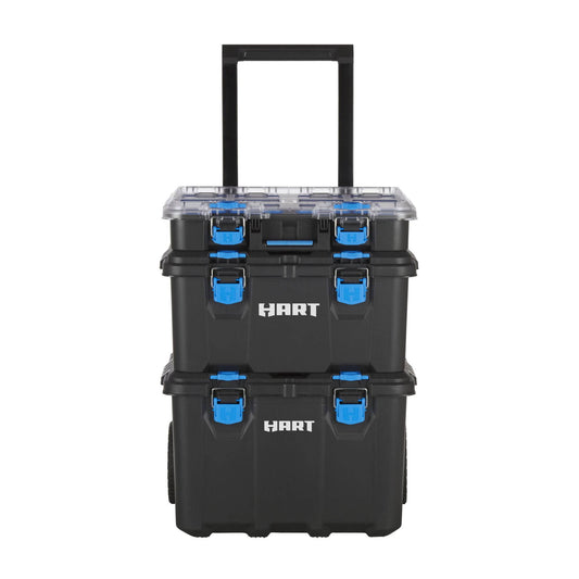 Stack System, Mobile Toolbox for Storage and Organization, 3 Piece Resin Plastic Modular Toolbox System - Growtochoice LLC