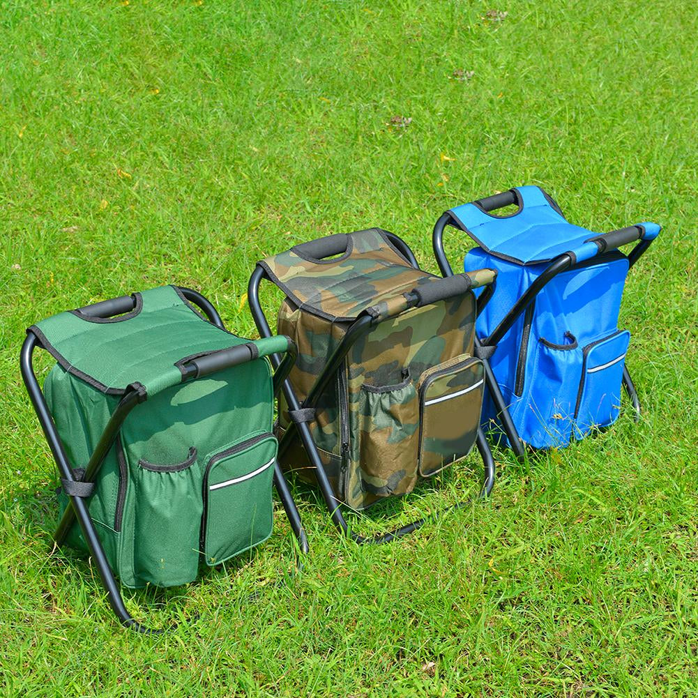 Folding Stool Backpack Camping Seat - Growtochoice LLC