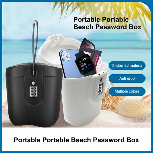 Portable Safe Box 2L 3-Digit Combination Lock - Growtochoice LLC