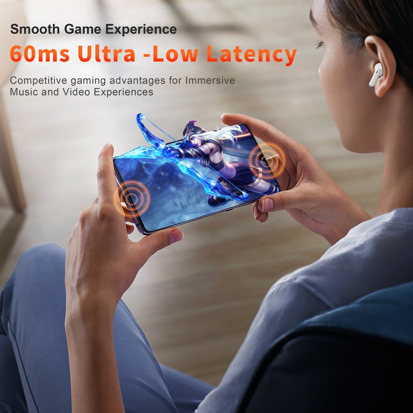 Wireless Earphones QERE E28 NEW TWS Bluetooth 5.3 HD Microphone HIFI Headphone 13mm Driver Low Latency gaming waterproof Earbud - Growtochoice LLC