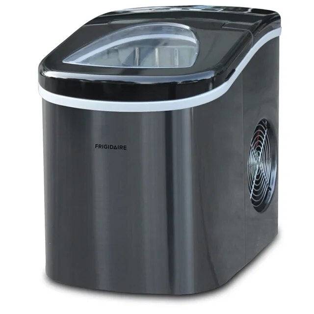 26 lb. Countertop Ice Maker, Black/ Stainless Steel - Growtochoice LLC
