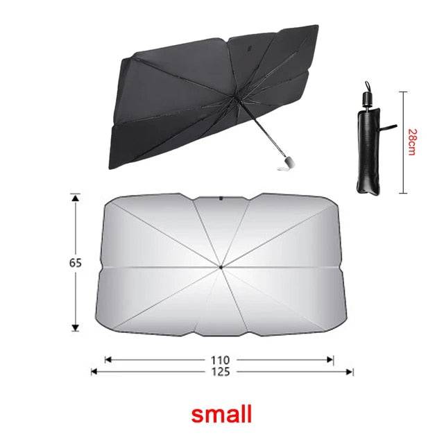 Car Sunshade Umbrella Car Sun Shade Protector Parasol Summer Sun Interior Windshield Protection Accessories For Auto Shading - Growtochoice LLC