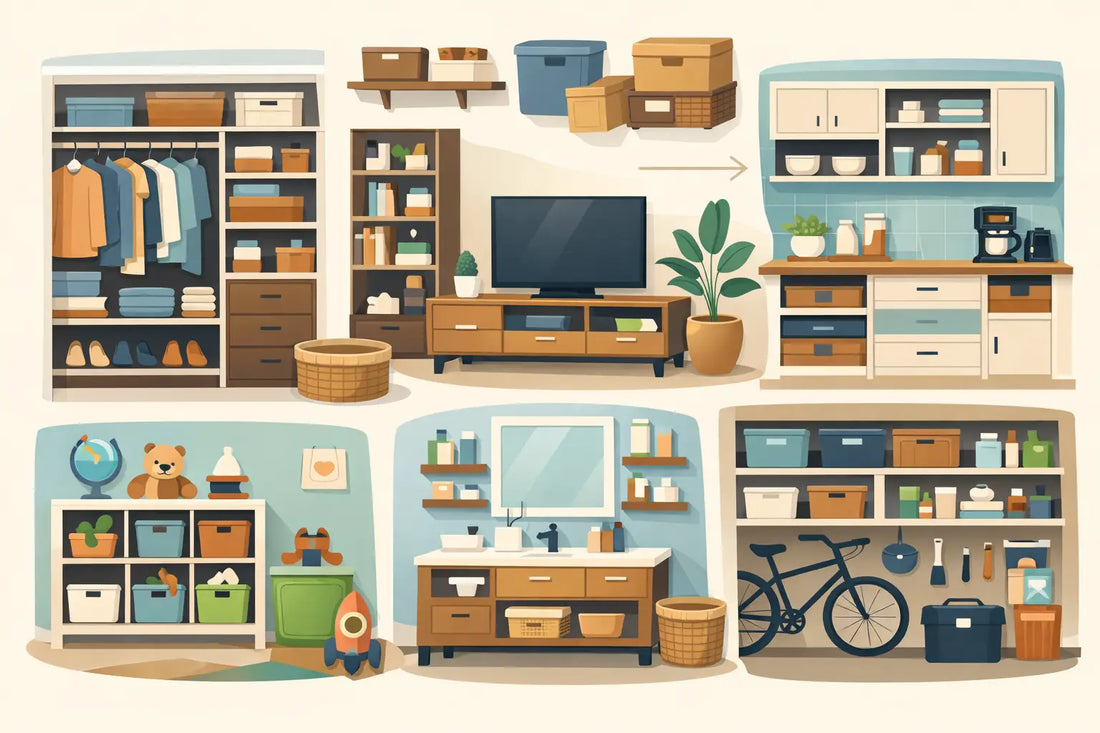 Home Storage Solutions Guide for Every Room
