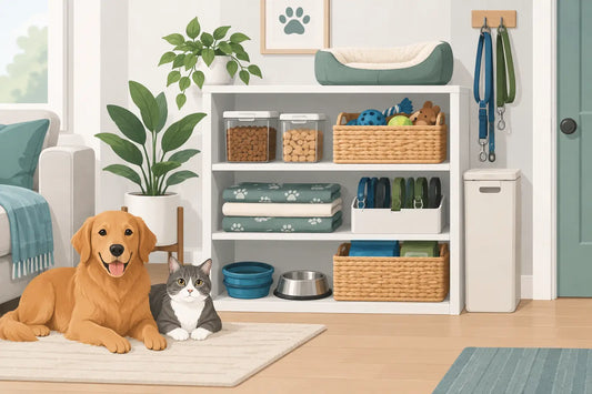 How to Store Pet Supplies in a Small Home