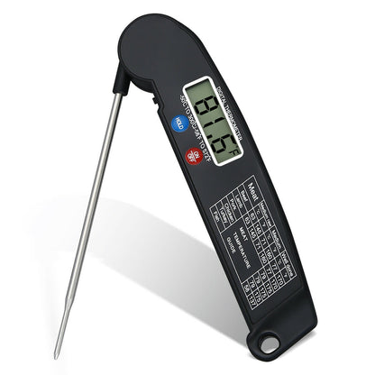 "Digital Instant Read Meat Thermometer – Perfect for Cooking, Steak, BBQ, Grill, Smoker, and Oven – Essential Barbecue Accessories for Kitchen, Grill, and Rotisserie"