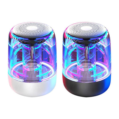 **Portable Bluetooth Speaker with Bass & LED Lights**