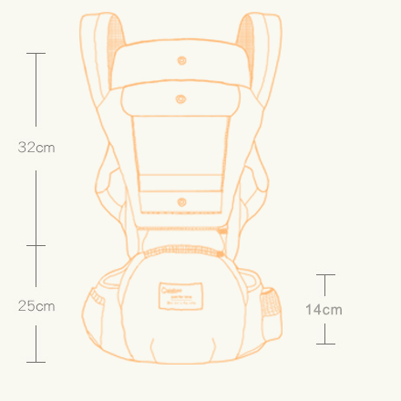 Multi-functional baby waist stool
