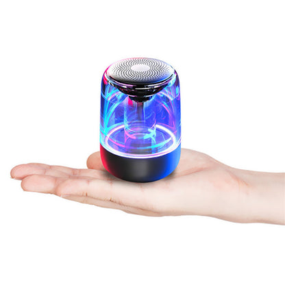 **Portable Bluetooth Speaker with Bass & LED Lights**