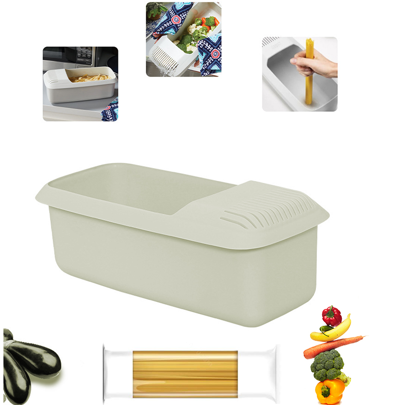 Plastic Kitchen Cooking And Noodles Dual-purpose Plastic Storage Box Kitchen Supplies Gadget Set