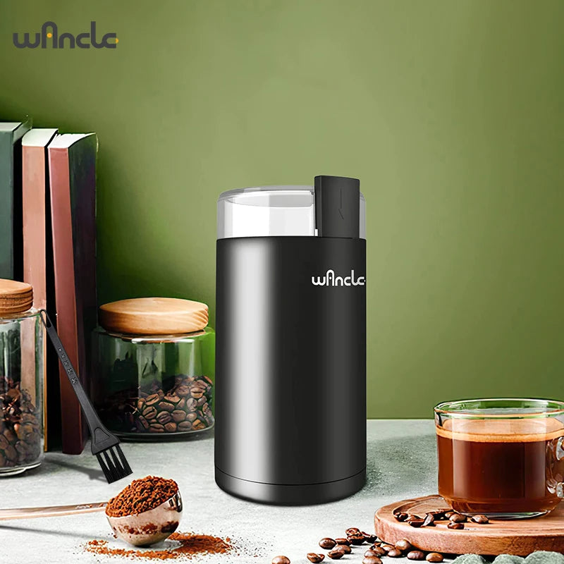 "200W High-Power Coffee Grinder, Multifunctional 220V/120V"