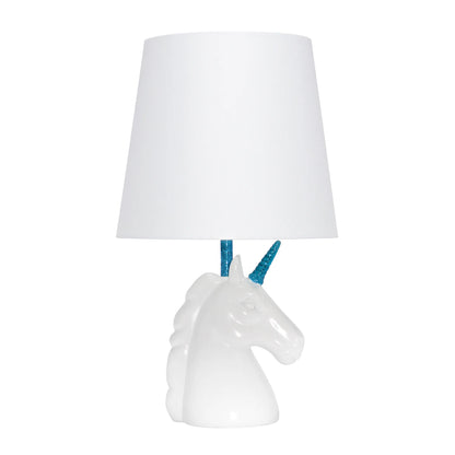 "Enchanting Sparkling Unicorn Table Lamp by Simple Designs - Magical Kids Room Lighting"