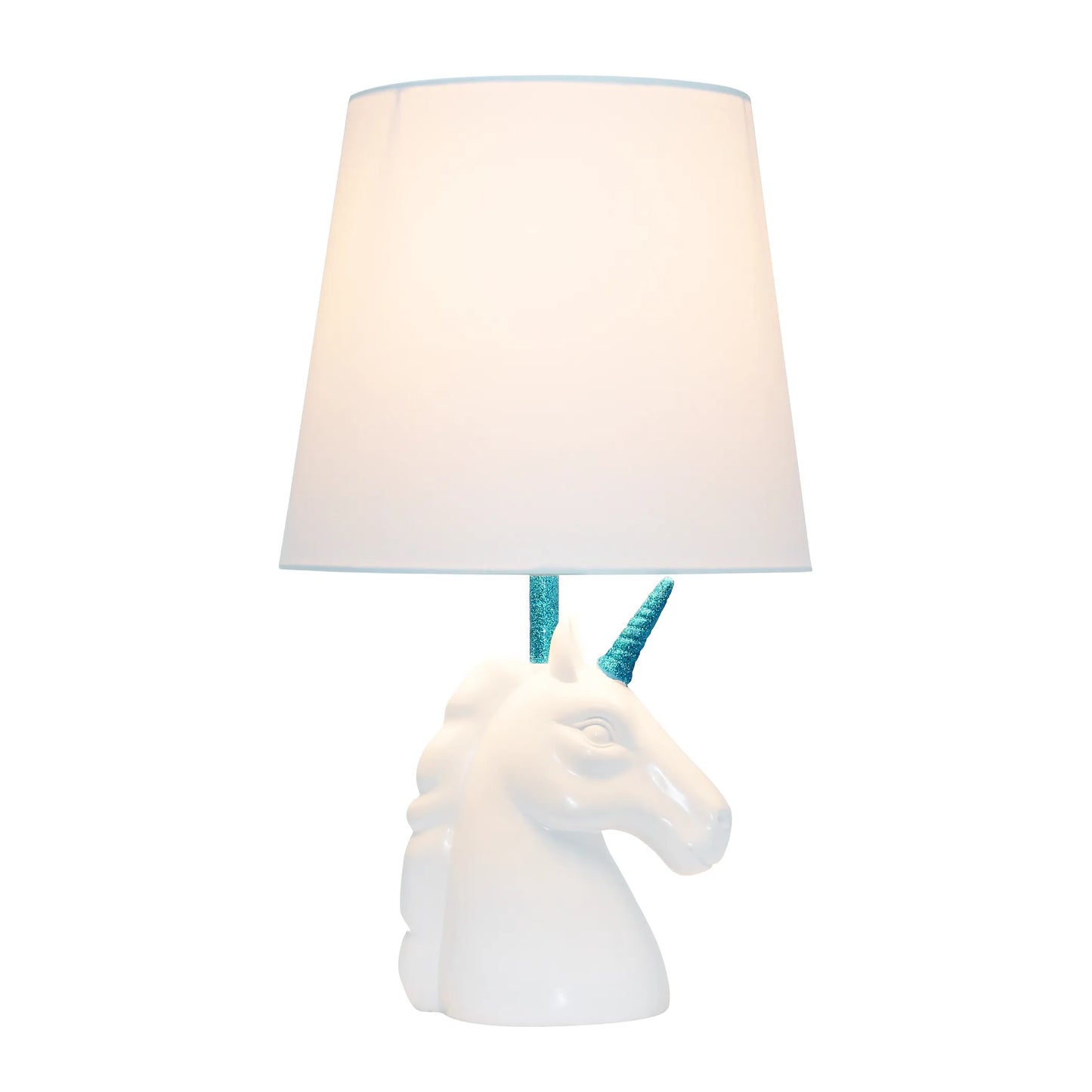 "Enchanting Sparkling Unicorn Table Lamp by Simple Designs - Magical Kids Room Lighting"