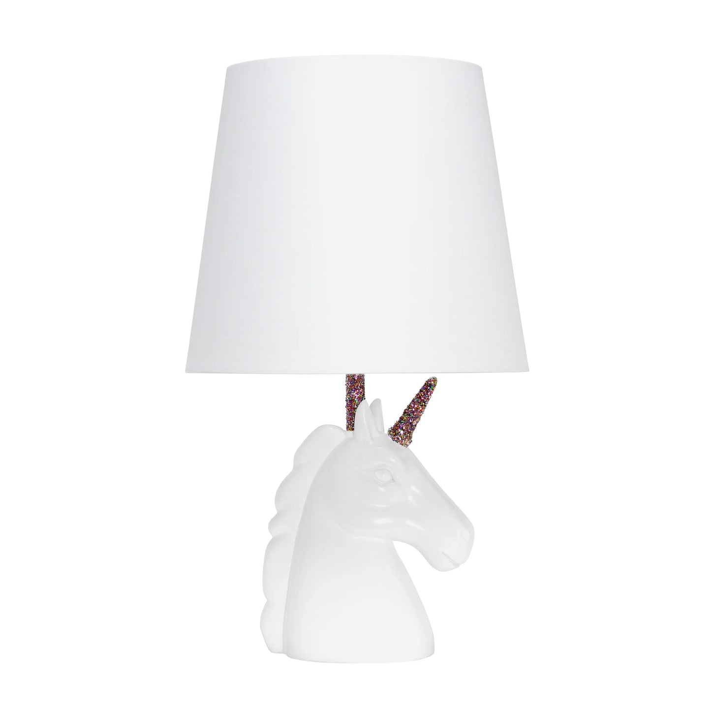 "Enchanting Sparkling Unicorn Table Lamp by Simple Designs - Magical Kids Room Lighting"