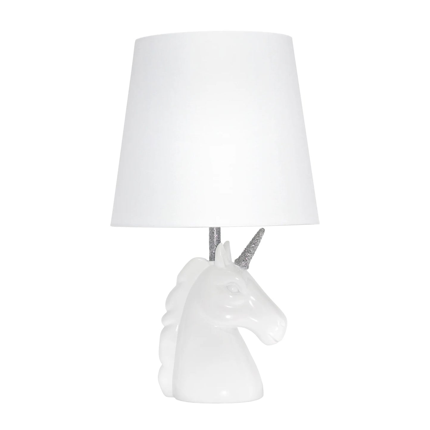 "Enchanting Sparkling Unicorn Table Lamp by Simple Designs - Magical Kids Room Lighting"