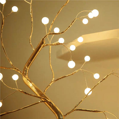 Led Copper Wire Light Bedroom Light