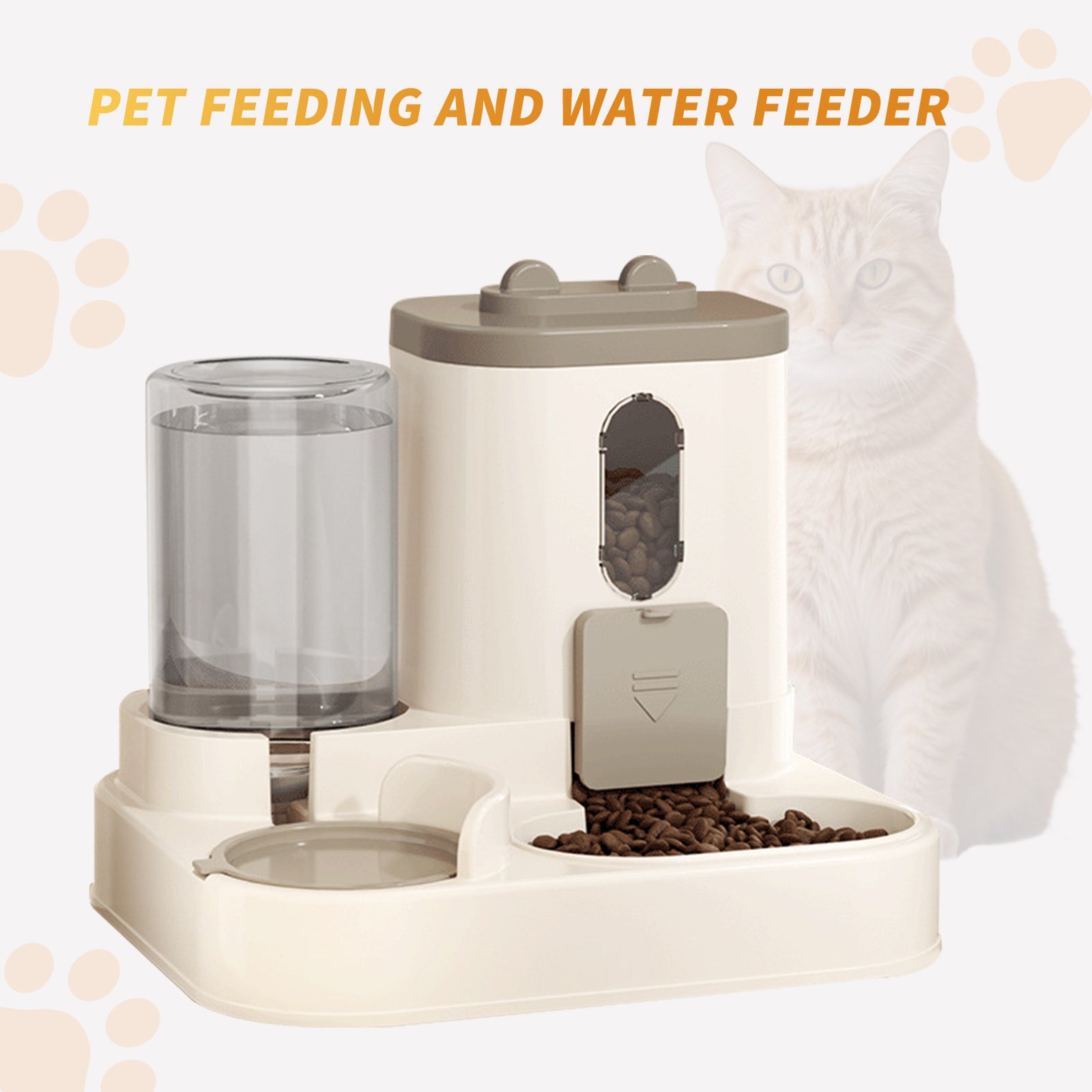 Automatic cat food dispenser