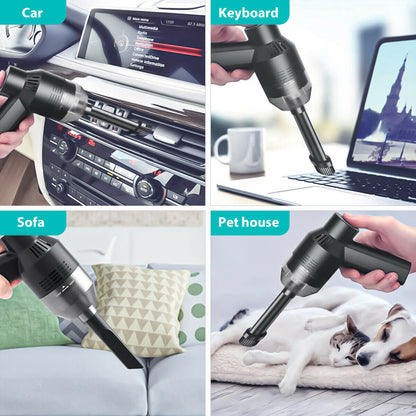 "USB Rechargeable Cordless Keyboard Vacuum Cleaner with Cleaning Gel – Portable Computer Cleaner for Car, Laptop, PC, Piano, and Pet Hair"