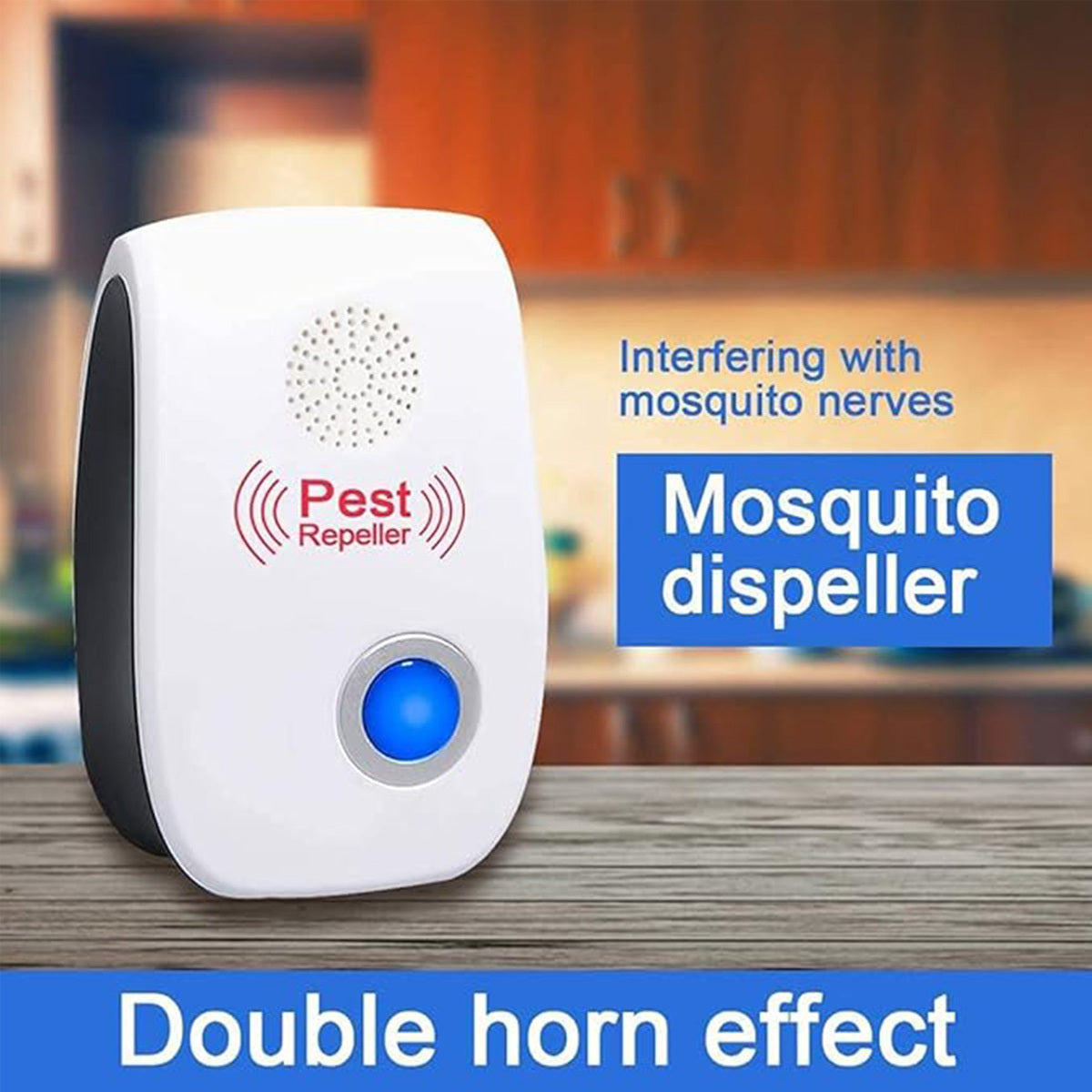 Ultrasonic Repellent, Ultrasonic Mouse Pack Of 1 3, Ultrasonic Mouse And Rat Effective Against Mice, Rats, Flies, Mosquitoes, Pests