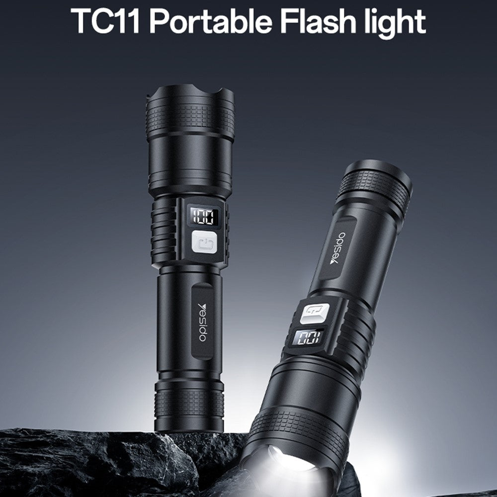Zoomable LED flashlight