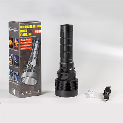 USB Rechargeable 18650 LED Flashlight Portable Torch Waterproof Spotlight Camping Lantern